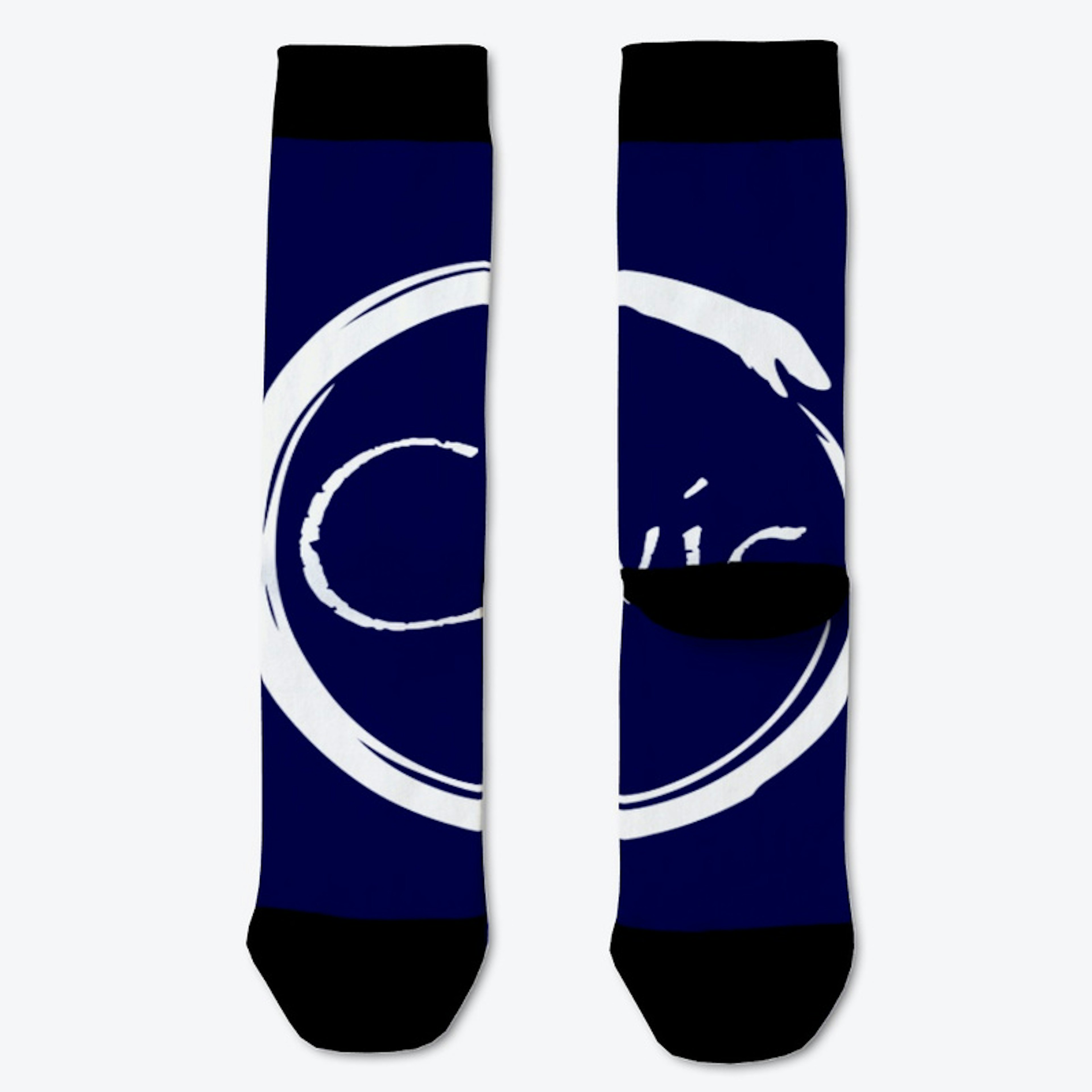 Cwic Socks White Logo