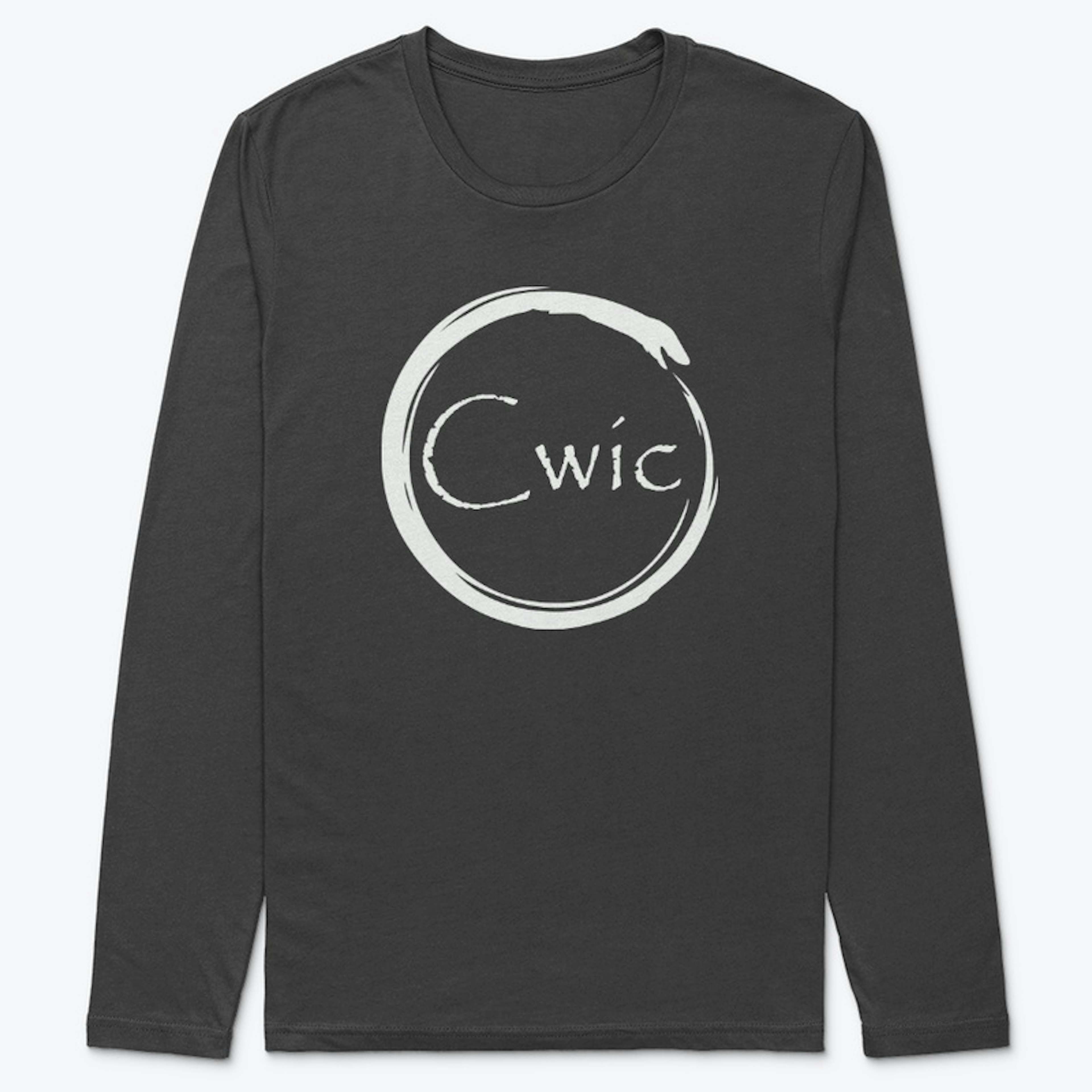 Cwic White Logo Long Sleeve Premium T