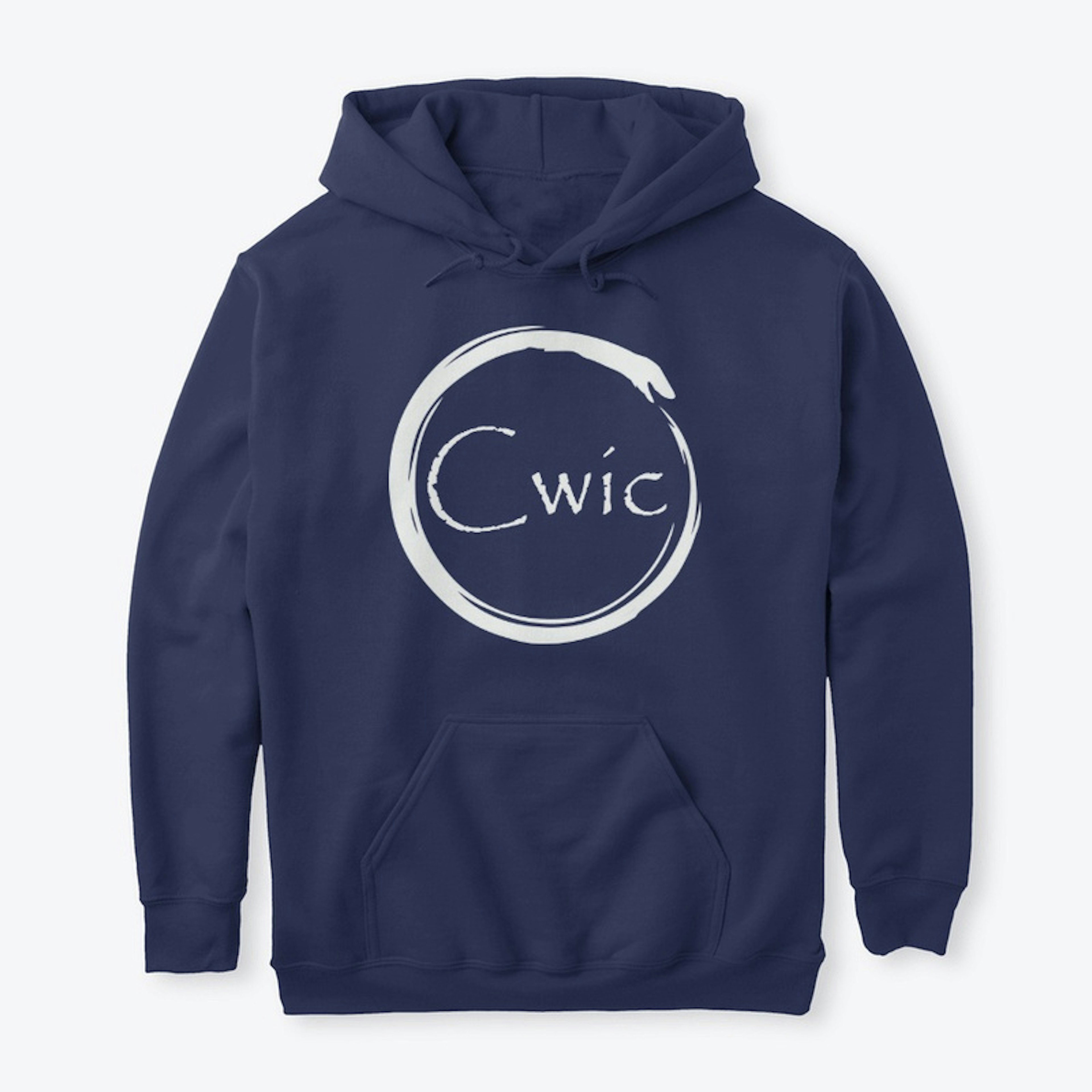 Cwic White Logo Classic Hoodie