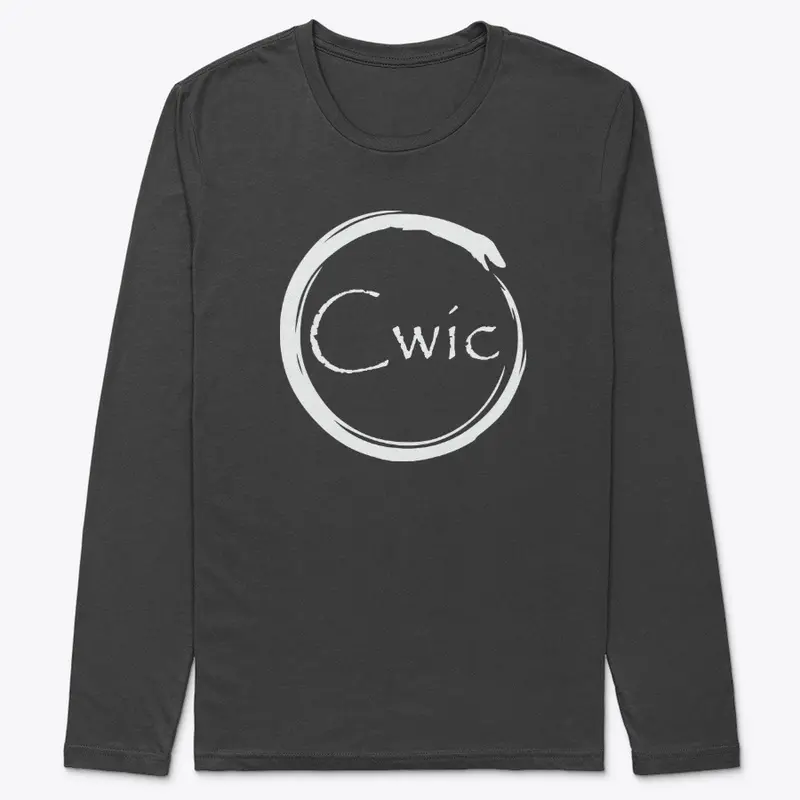 Cwic White Logo Long Sleeve Premium T